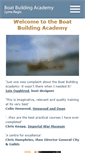 Mobile Screenshot of boatbuildingacademy.com