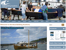Tablet Screenshot of boatbuildingacademy.com